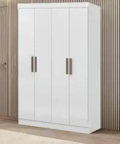 Guarda Roupa de Solteiro ouro 4 Portas MDF