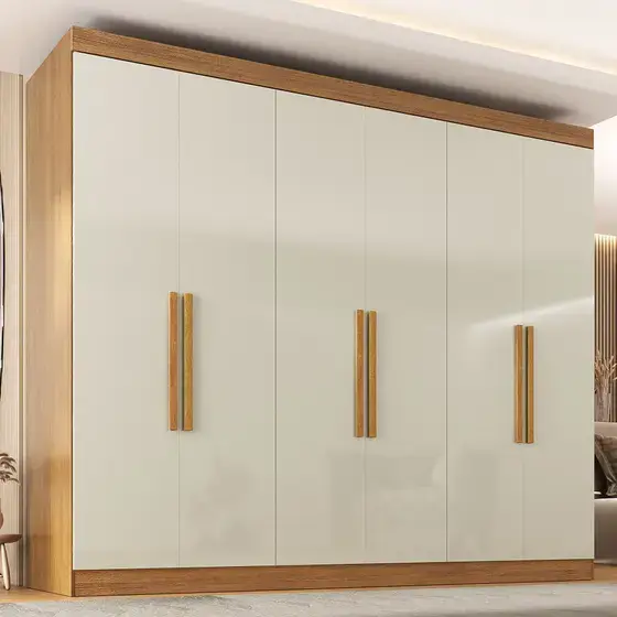 Guarda Roupa Casal ouro 6 Portas 2 Gavetas