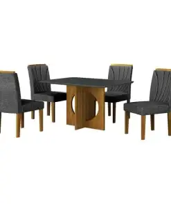 Alternative view of Conjunto Sala de Jantar Mesa com 4 Cadeiras Lorena