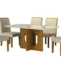 Alternative view of Conjunto Sala de Jantar Mesa com 6 Cadeiras Lorena