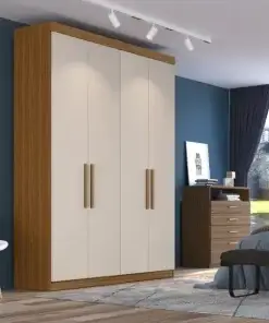 Guarda roupa ouro Solteiro 4 Portas 2 Gavetas