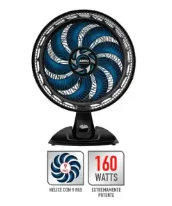 Ventilador de Mesa Arno X-treme 9 40cm 160W VE90 Preto