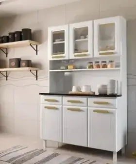 Armário de Cozinha de Aço Kit Triplo Ágata Telasul