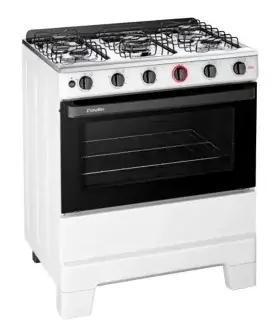 Fogão 5 Bocas Esmaltec Branco Ideal Super BR 5121