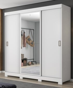 Guarda-Roupa NT 5020 Branco 3 Portas e 4 Gavetas
