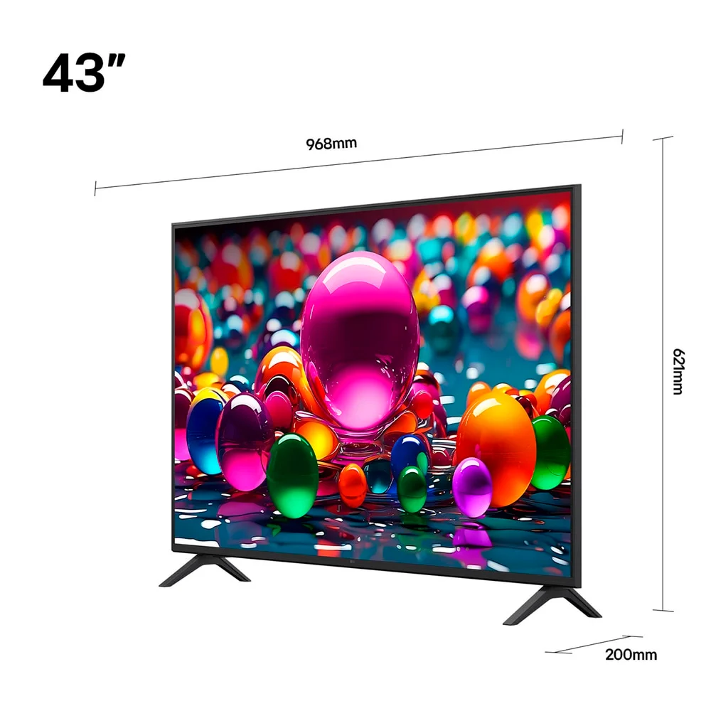 Smart tv lg 43" led 4k uhd smart pro 43au801 - Imagem 2