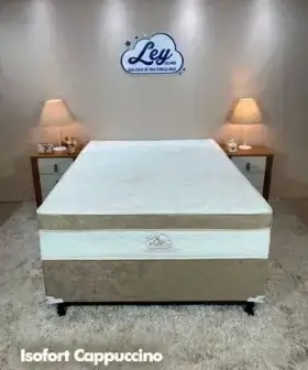Cama box isofort luxo lim casal ley colchões
