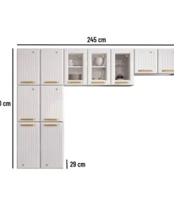 Alternative view of Cozinha Completa Compacta Diamante New 11 Portas Aço