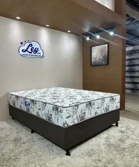 Cama Box Unibox Casal Esmeralda Ley Colchões