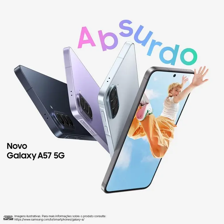 Smartphone Samsung Galaxy A57 128GB 5G 8GB Azul Escuro - Imagem 2