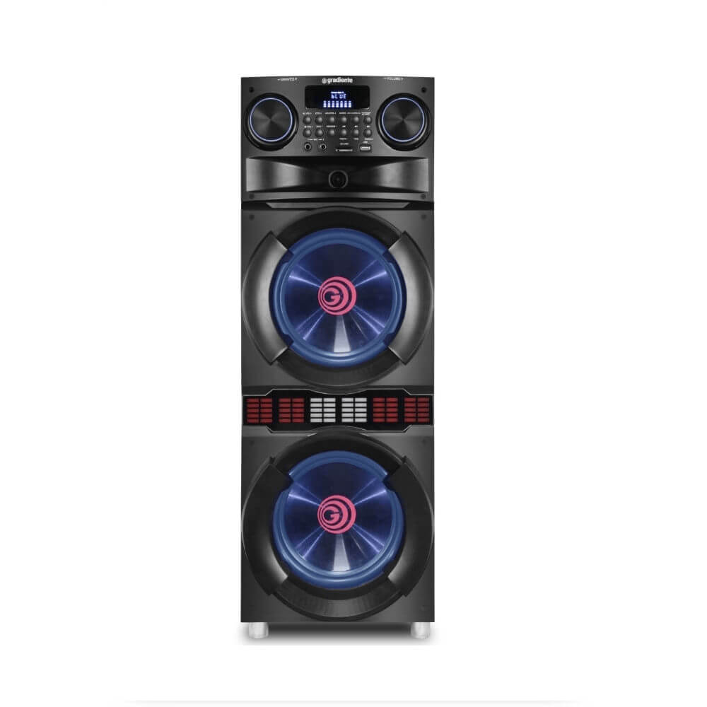 Caixa de Som Gradiente Power Party Preta GCA310 Bivolt