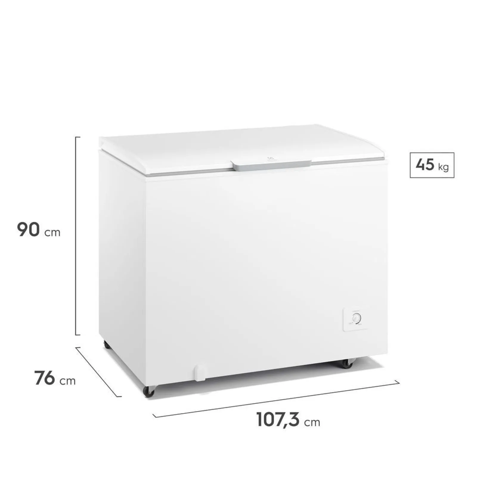 Freezer Horizontal Electrolux 315L 1 Porta Inverter - Imagem 3