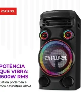 Alternative view of Caixa De Som Aiwa Torre Bluetooth 1600w AWS-T1W-02