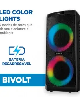 Caixa De Som Party Box Mondial Pbx-600 Bluetooth - Imagem 3
