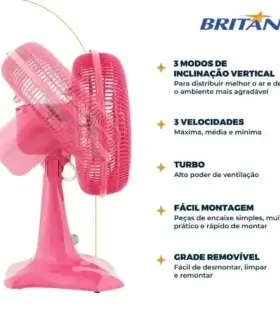 Alternative view of Ventilador Britânia 6 pás BVT304 60W Turbo 30cm Maxx Force