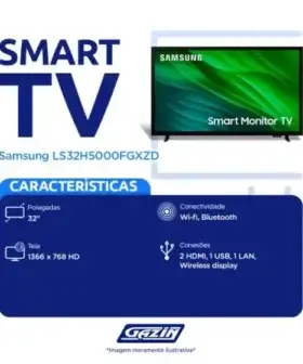 Alternative view of Smart Tv Samsung 32 Ls32h5000fgxzd Hd Led Wifi Hdmi